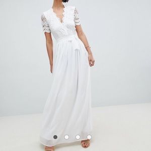 Asos maxi blush dress